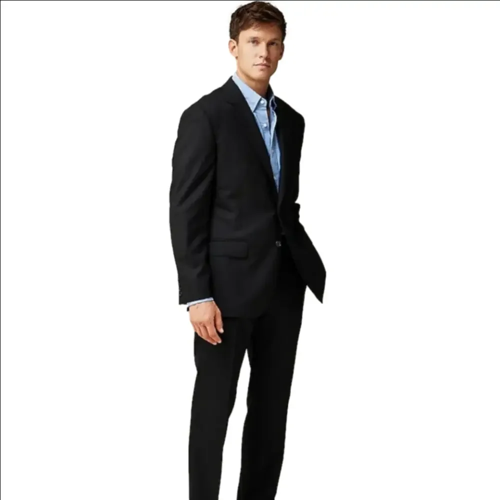 J Crew Crosby Classic-fit suit jacket in Italian wool 50R Black NWT *Flaw